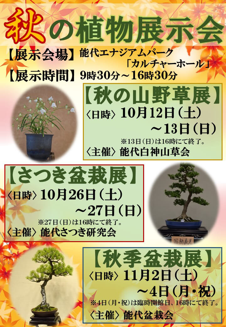 秋の植物展示会